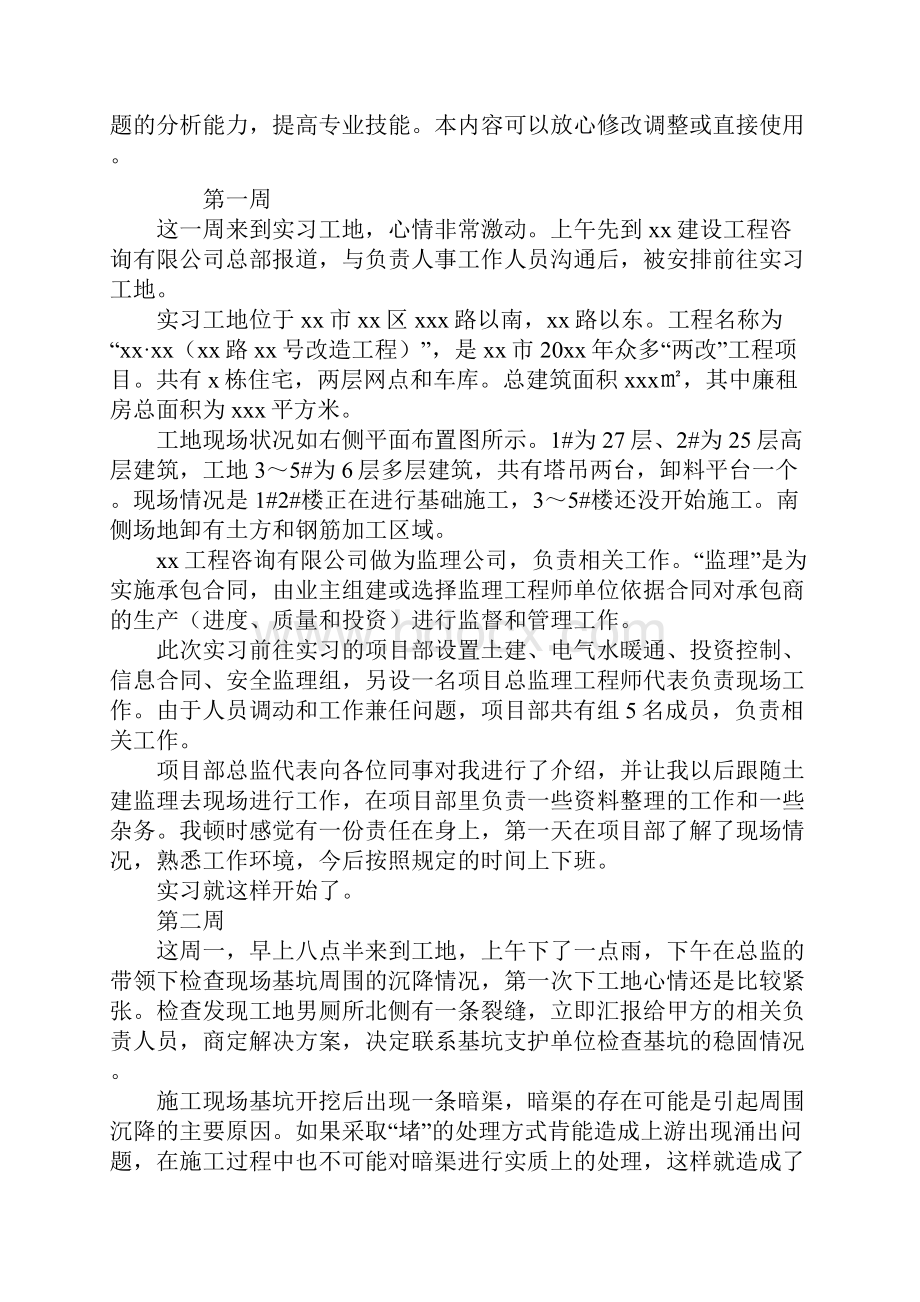 土木工程实习周记大全8周.docx_第2页