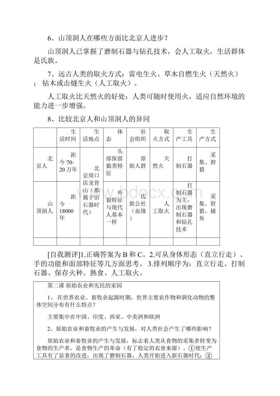 浙教版历史与社会八年级上册复习提纲.docx_第2页