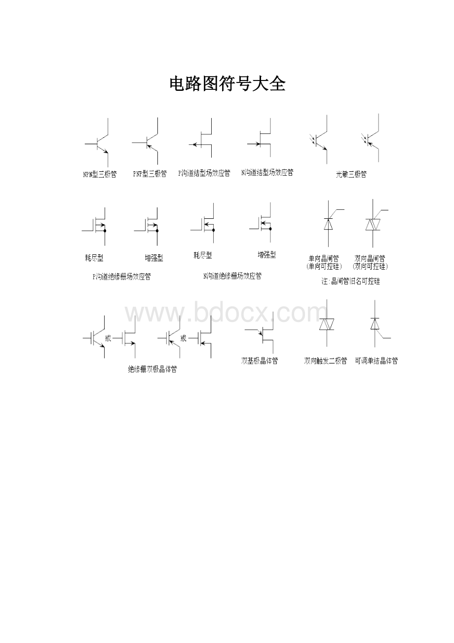 电路图符号大全.docx