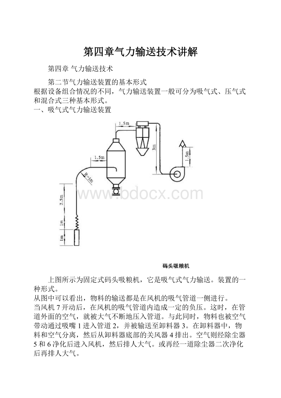 第四章气力输送技术讲解.docx