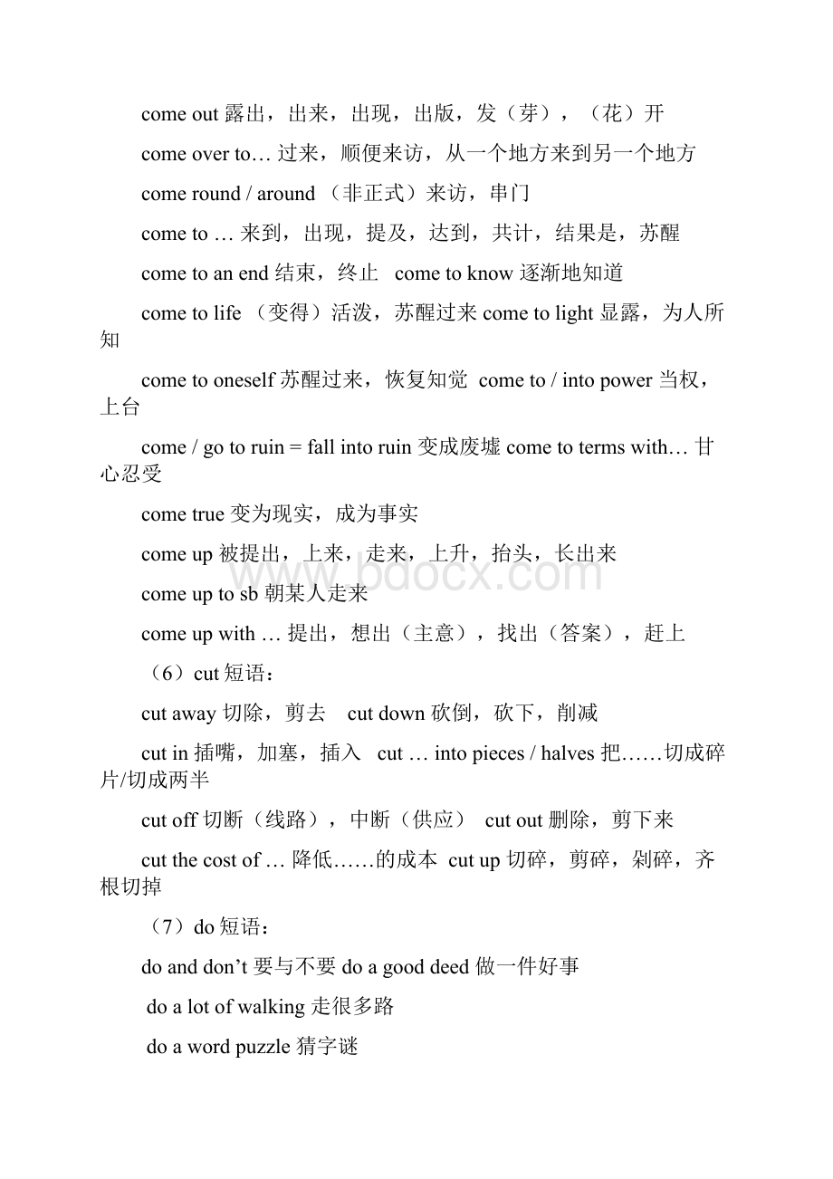 江苏省扬州一中高考英语词汇最后冲刺高频动词短语及句型归纳 2.docx_第3页