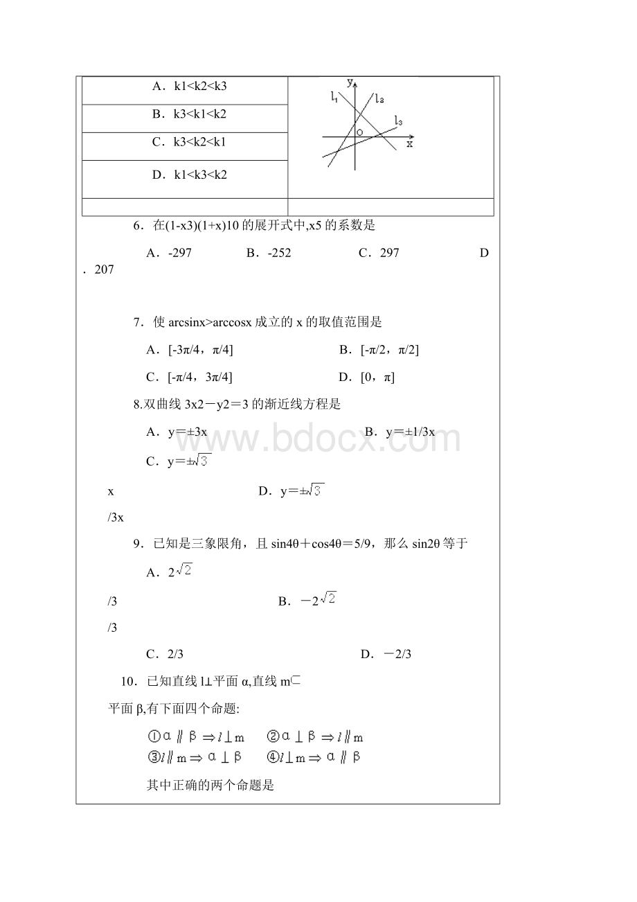 1995年全国高考理科试题.docx_第2页