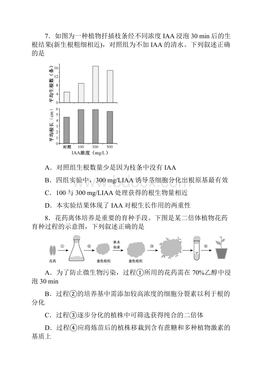 精校版江苏生物高考试题文档版含答案.docx_第3页