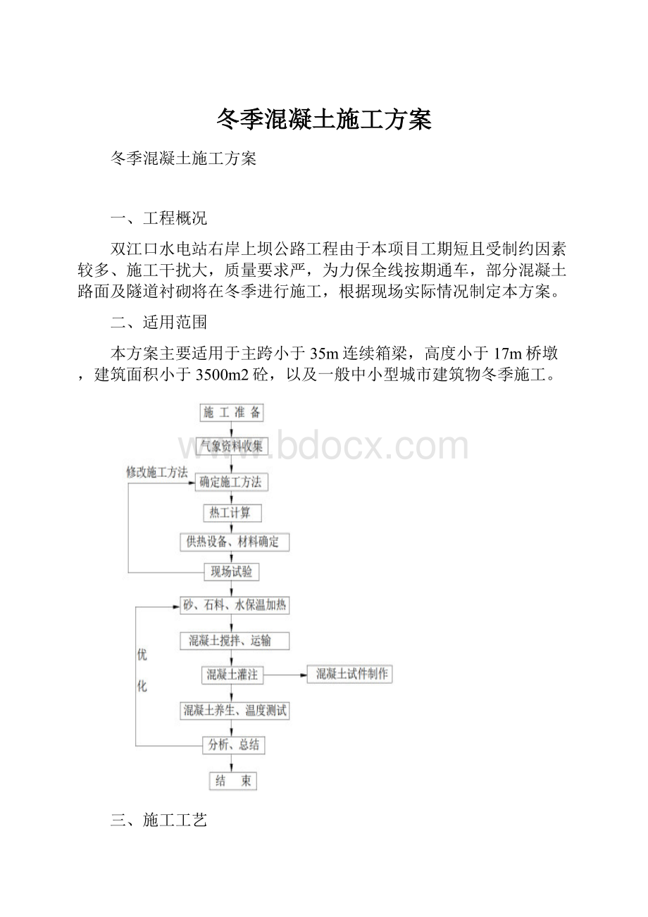 冬季混凝土施工方案.docx