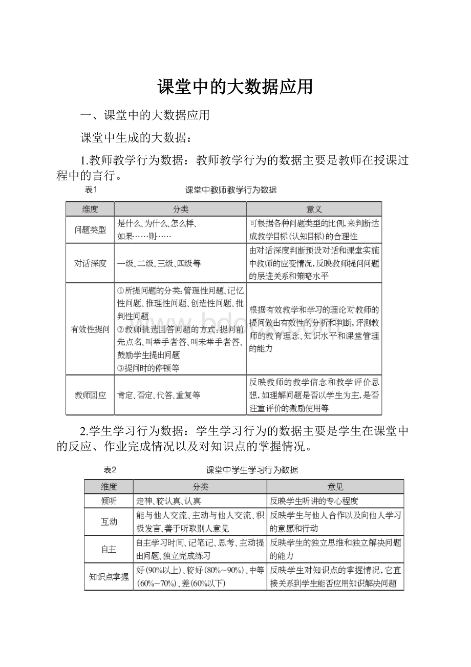 课堂中的大数据应用.docx