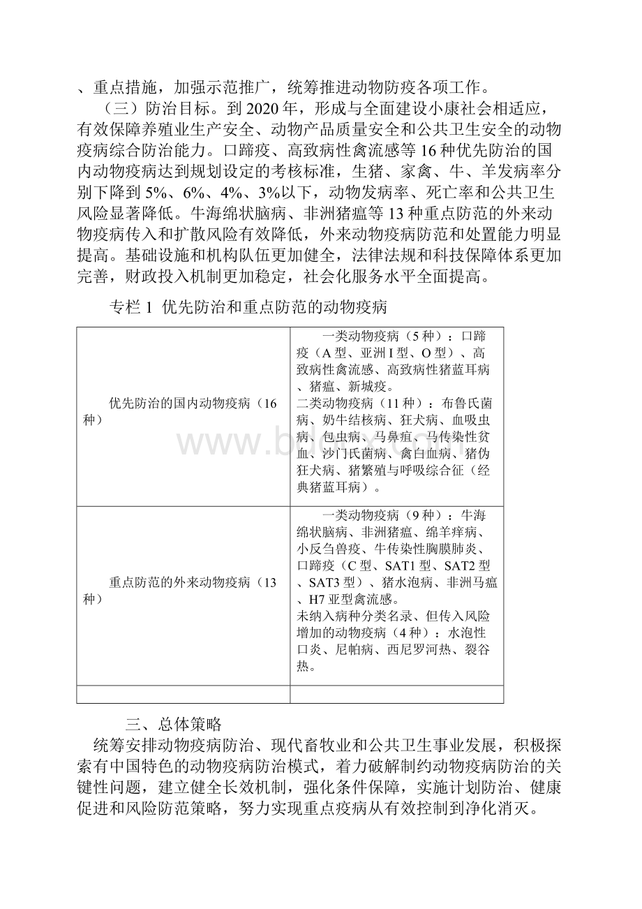 中国中长期动物疫病防治规划.docx_第3页