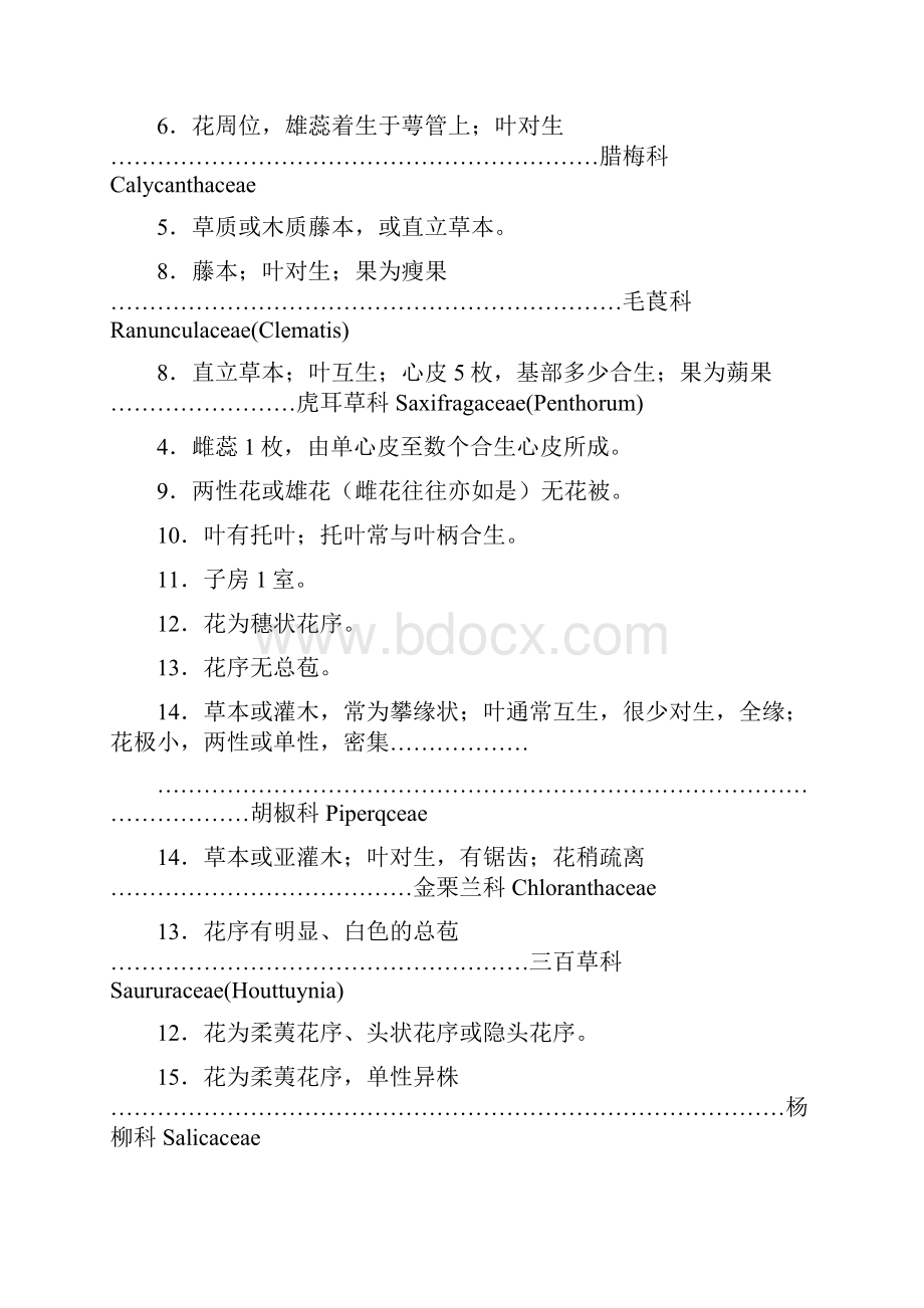 精品种子植物分门检索表.docx_第3页