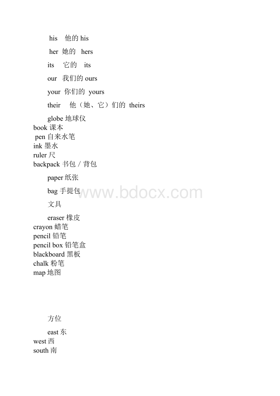 小学单词分类汇总.docx_第3页