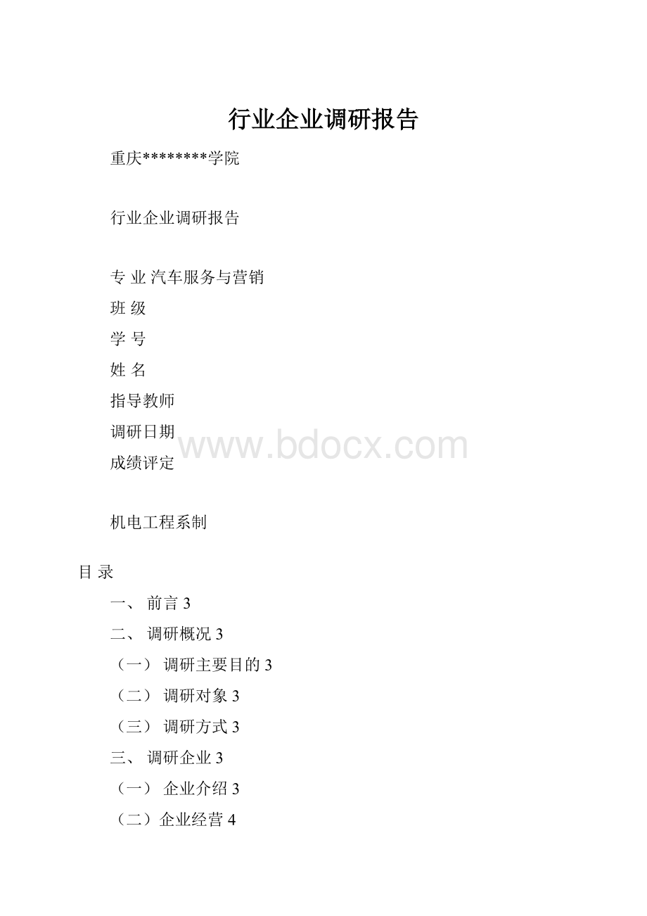 行业企业调研报告.docx