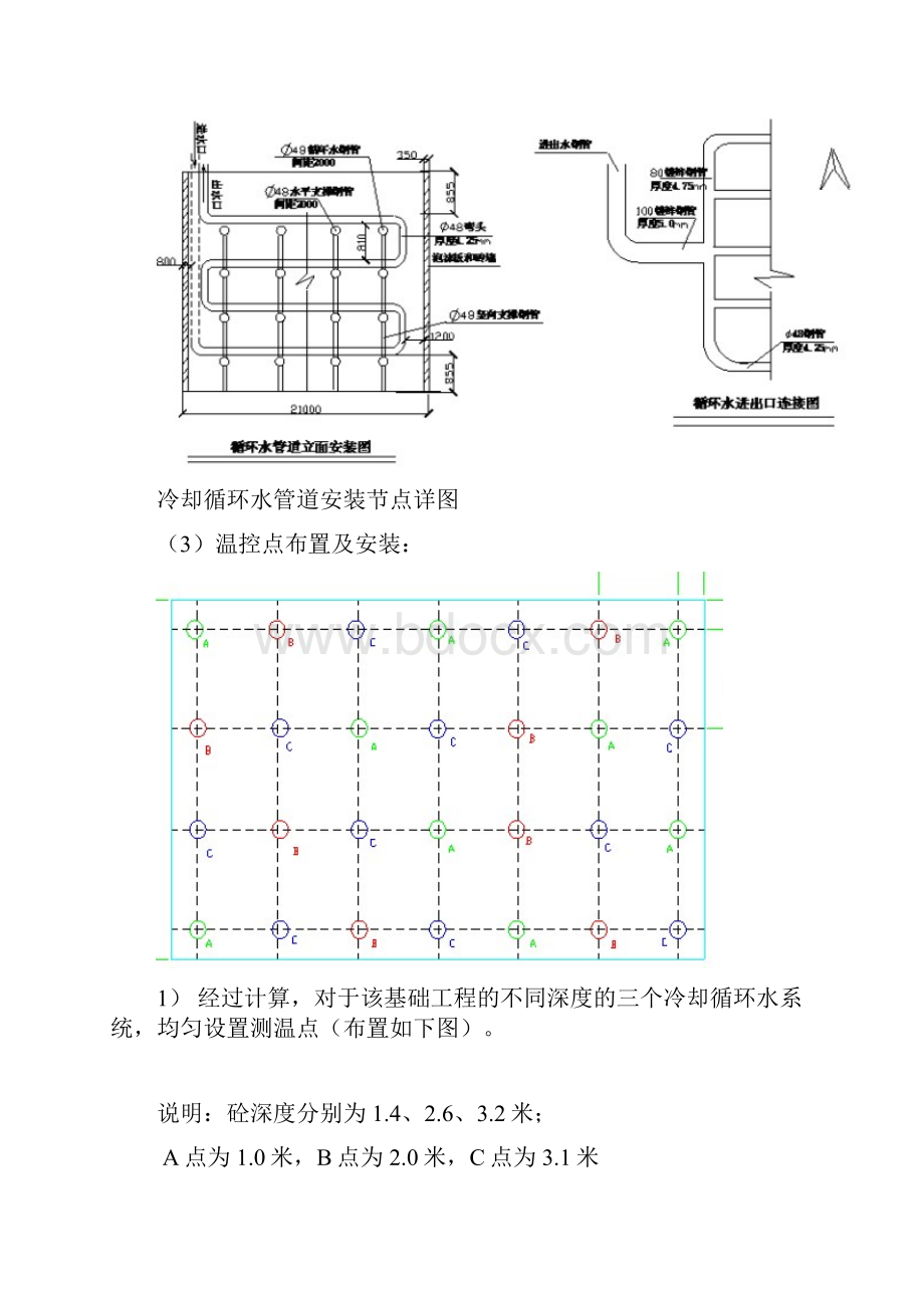 大体积混凝土冷却循环水温控要求措施.docx_第3页