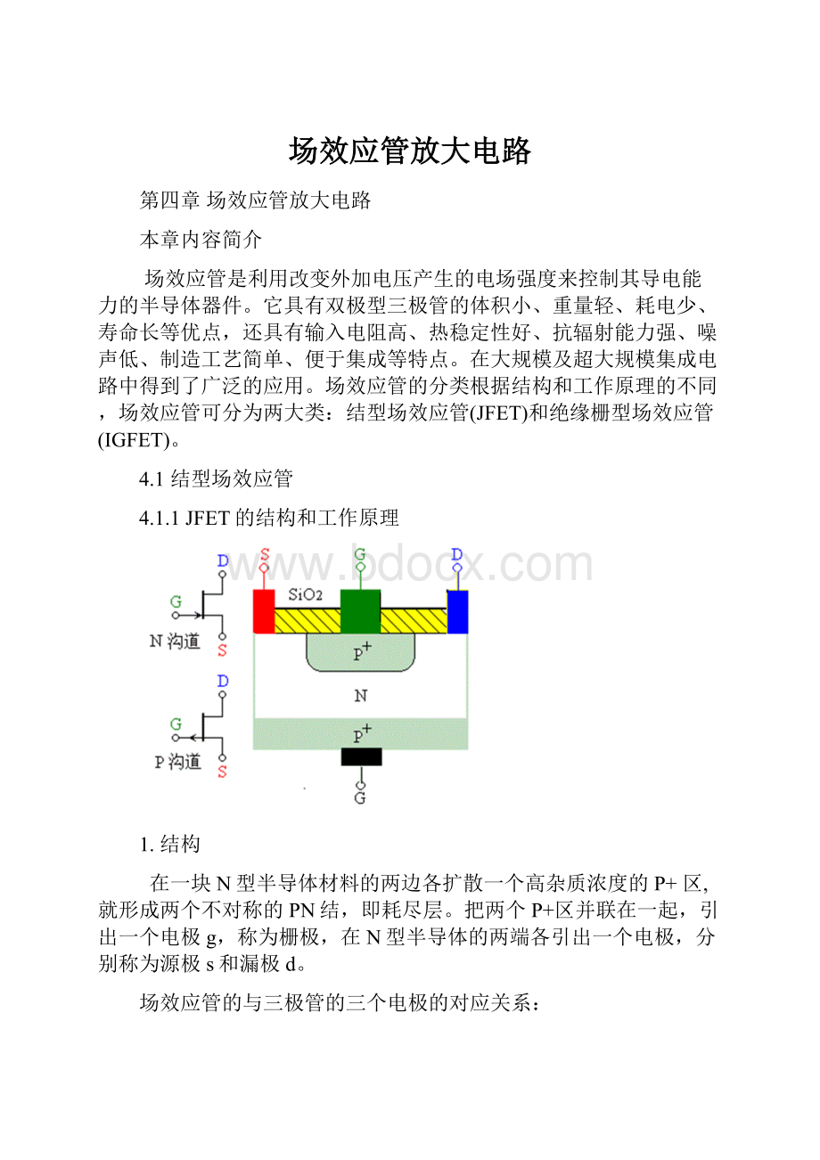 场效应管放大电路.docx