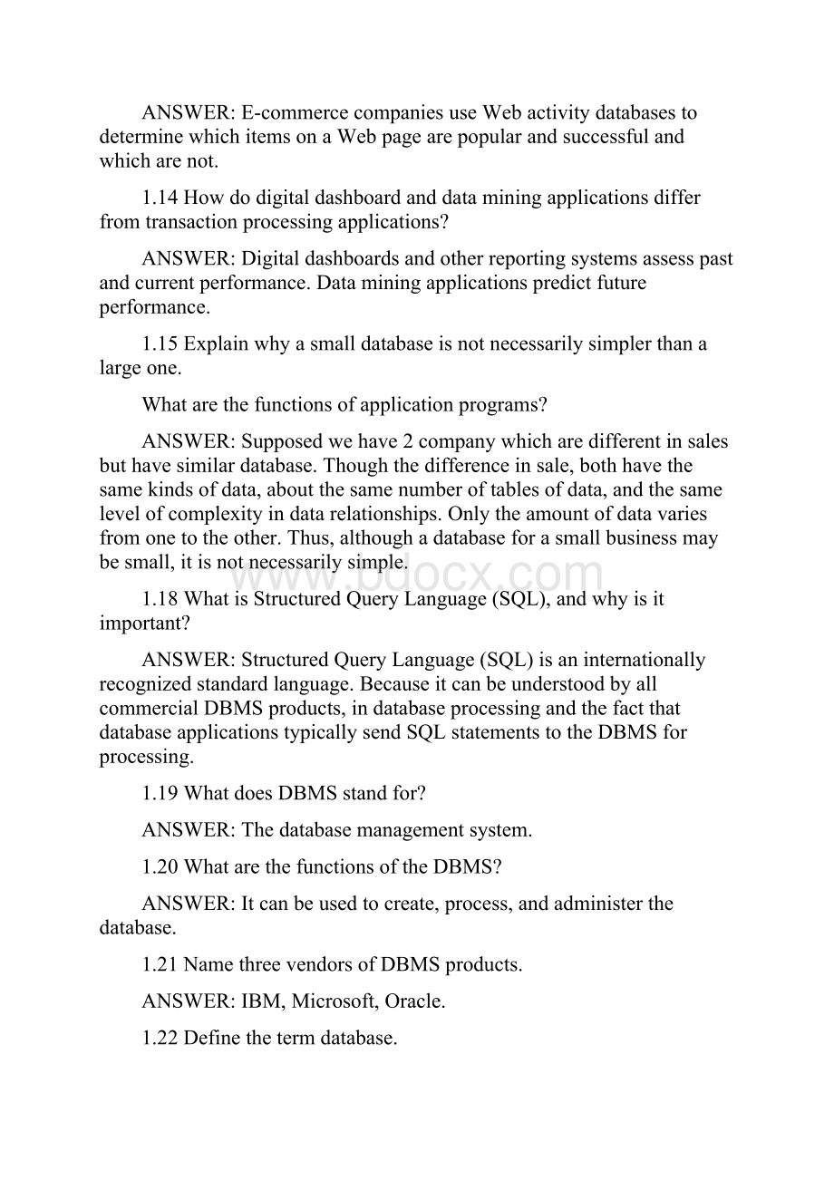 武汉理工大学数据库系统原理总复习题完整版含答案.docx_第2页