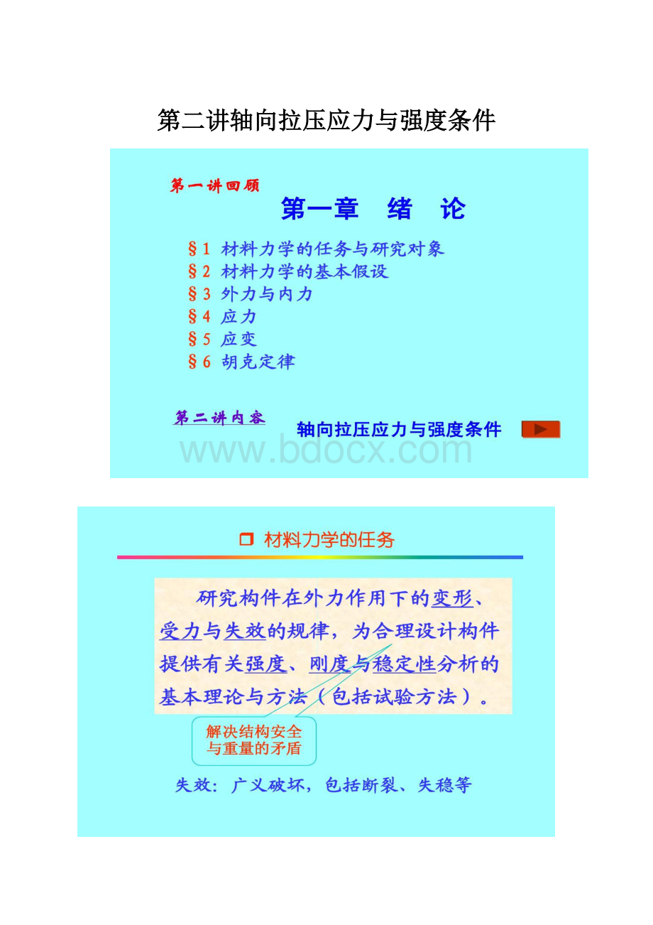 第二讲轴向拉压应力与强度条件.docx