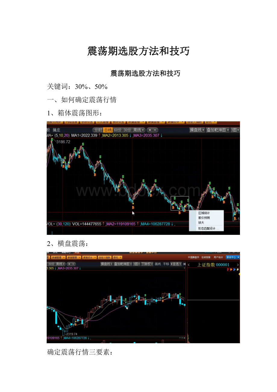 震荡期选股方法和技巧.docx