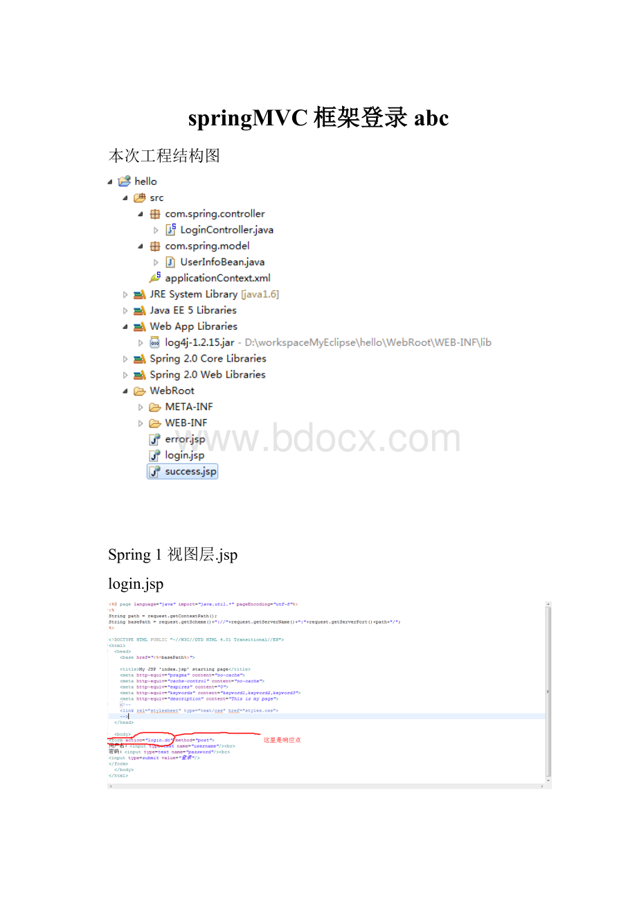 springMVC框架登录abc.docx_第1页