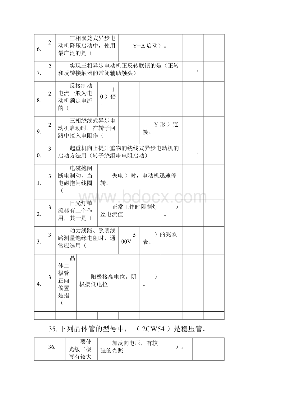 电工初级考试试题库.docx_第3页