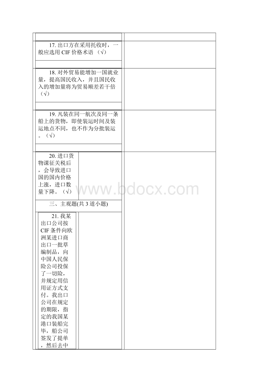 国际贸易理论与实务在线离线答案.docx_第3页