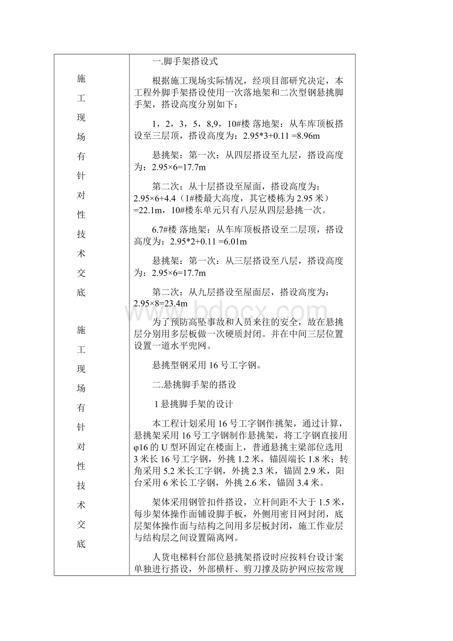 悬挑外脚手架搭设技术交底大全.docx_第2页