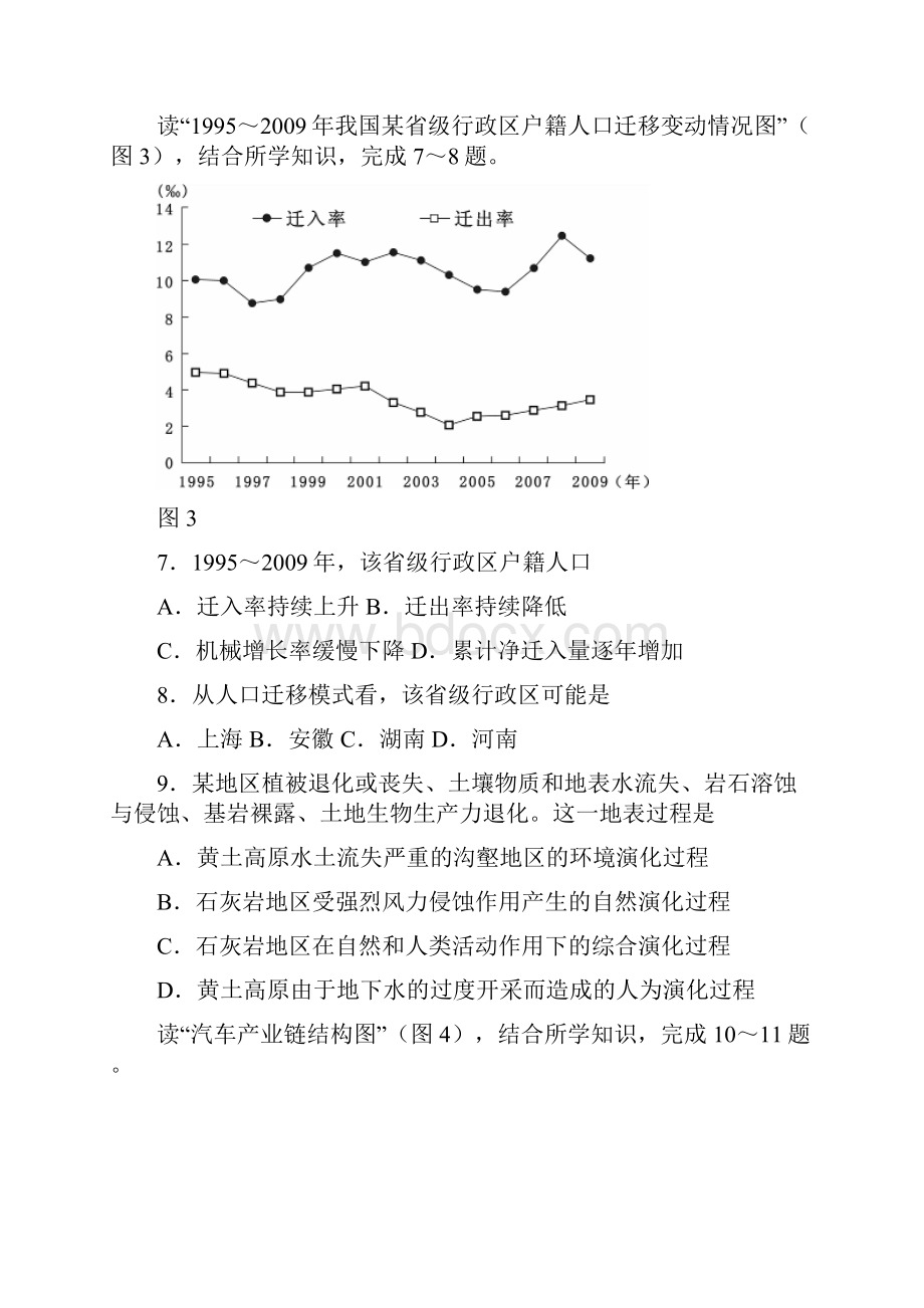 历年高考地理试题.docx_第3页