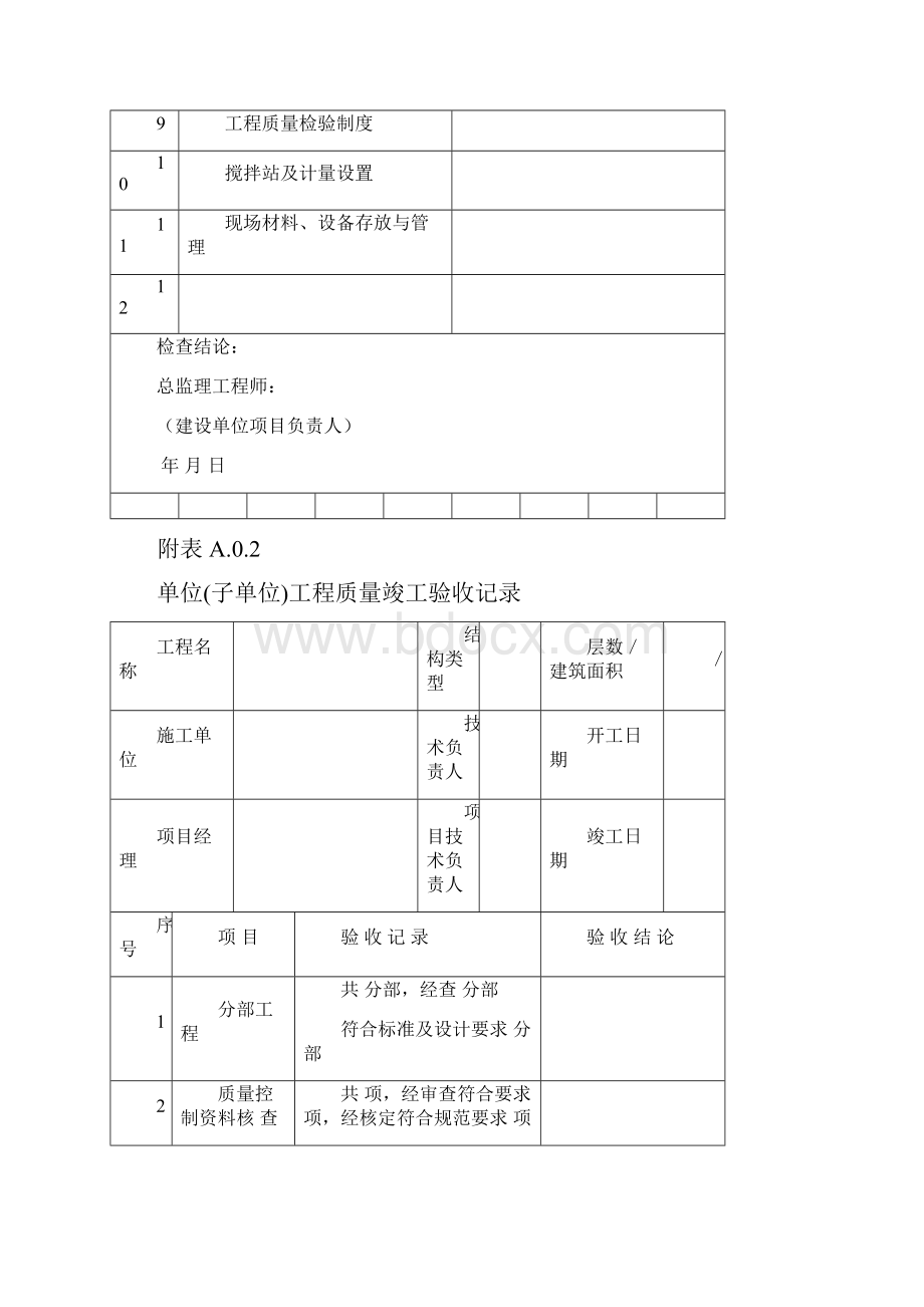 福建省建筑内业资料表格.docx_第2页