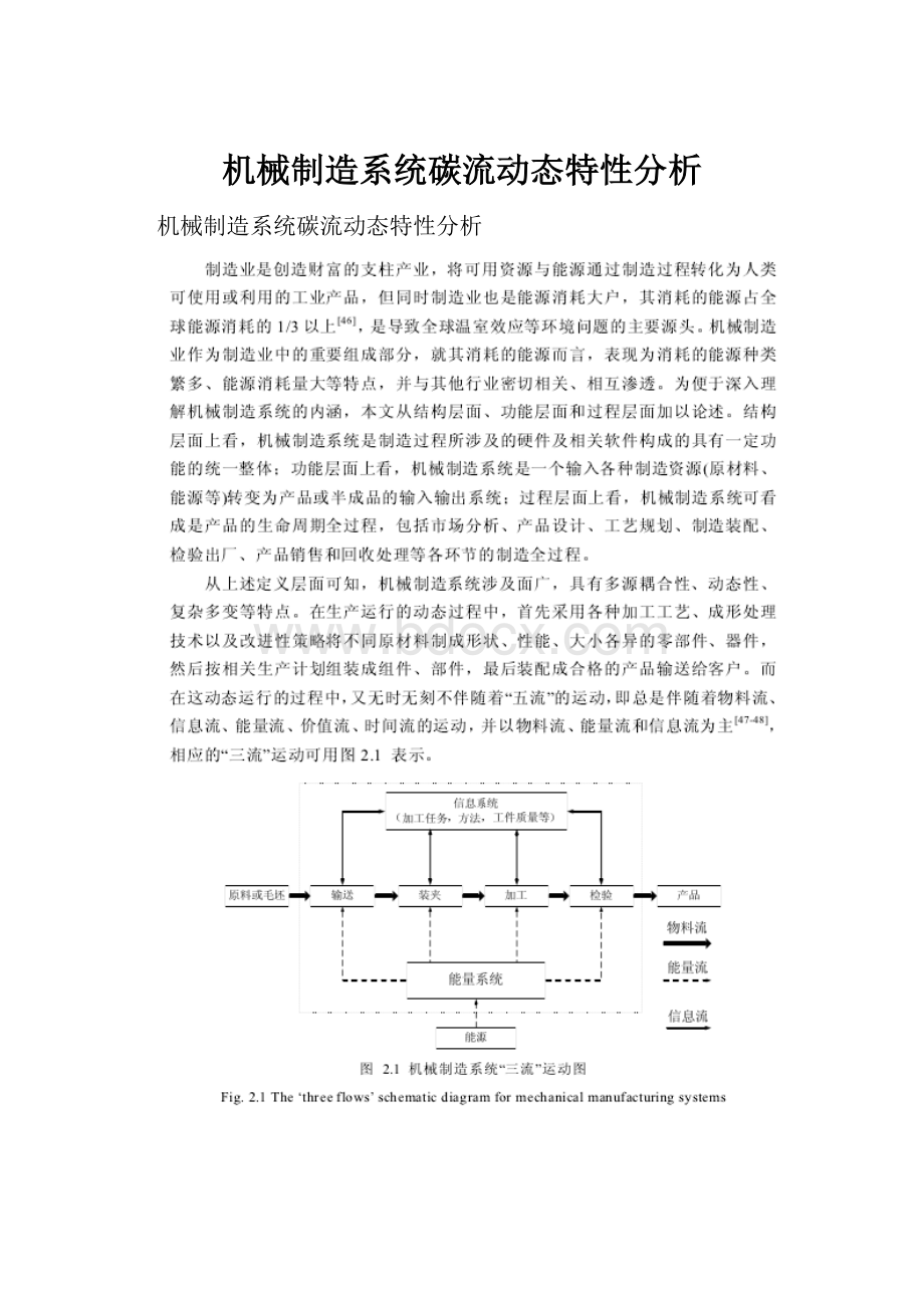 机械制造系统碳流动态特性分析.docx