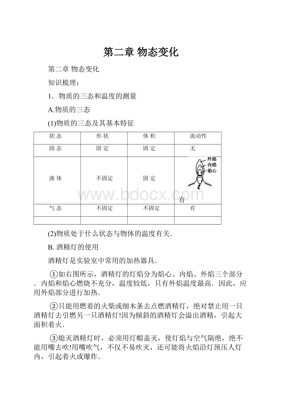 第二章 物态变化.docx