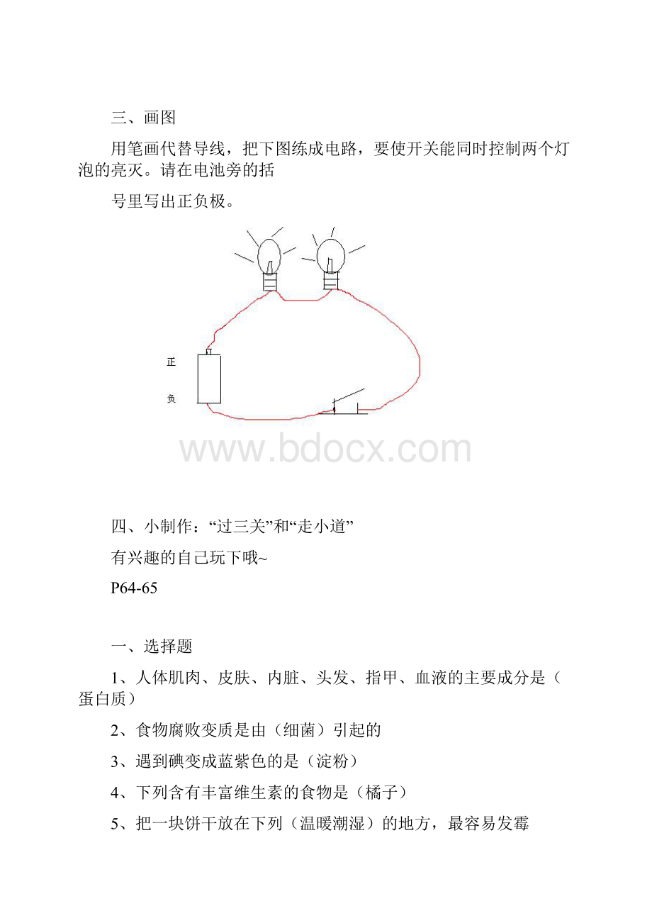 四年级科学暑假作业人教版.docx_第2页