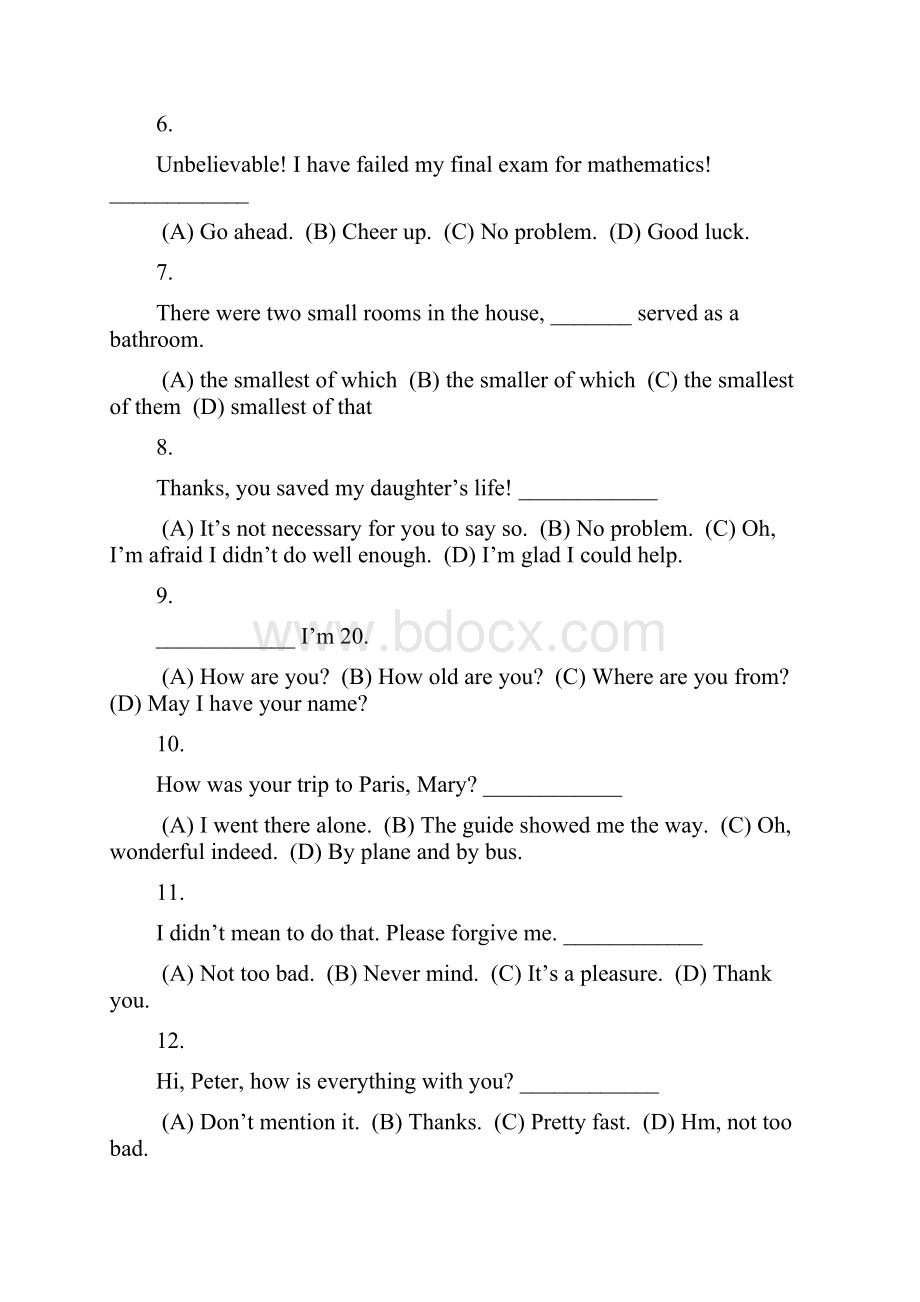 电子科技大学大学英语1在线作业答案3套.docx_第2页