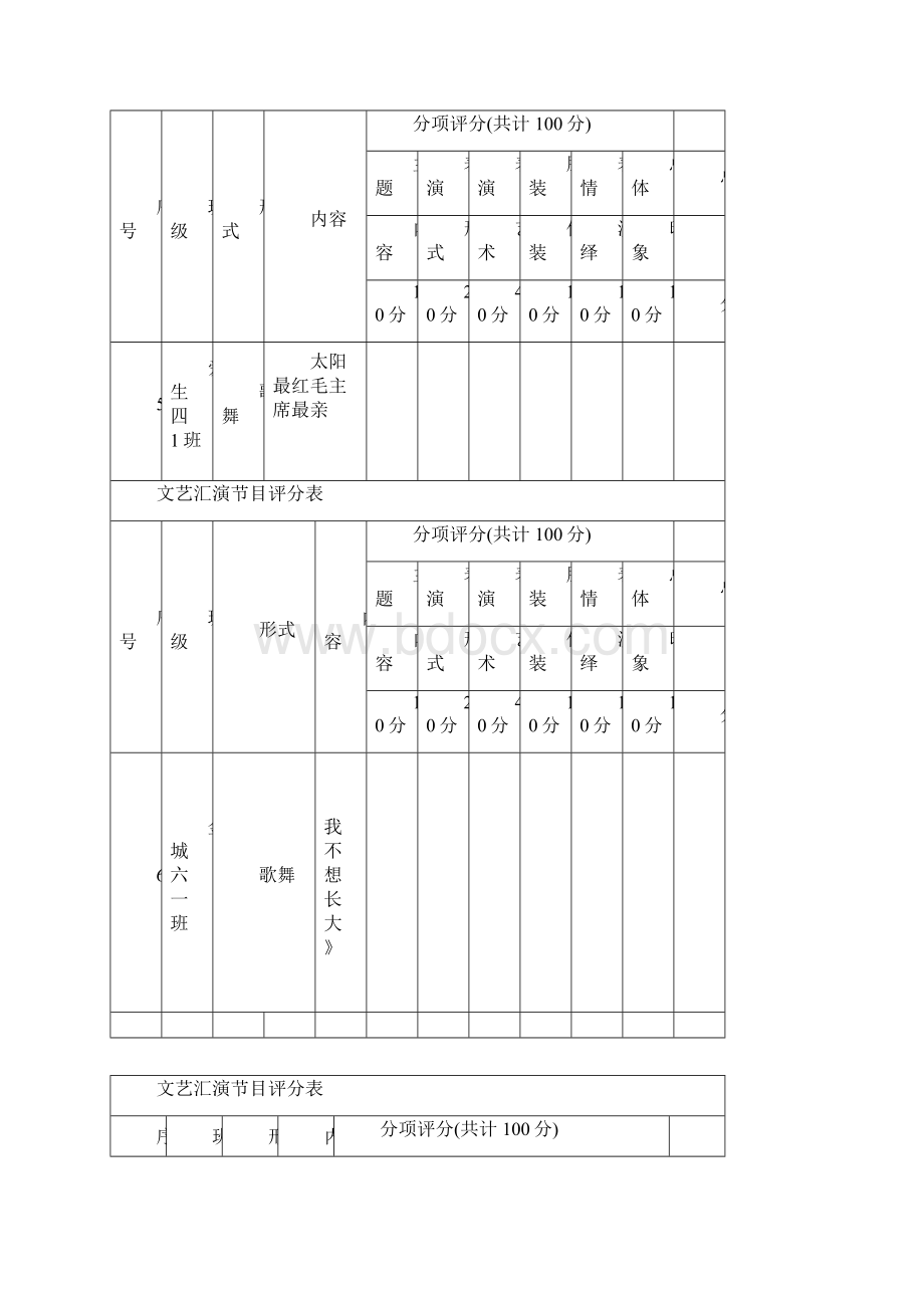 文艺汇演节目评分表.docx_第3页