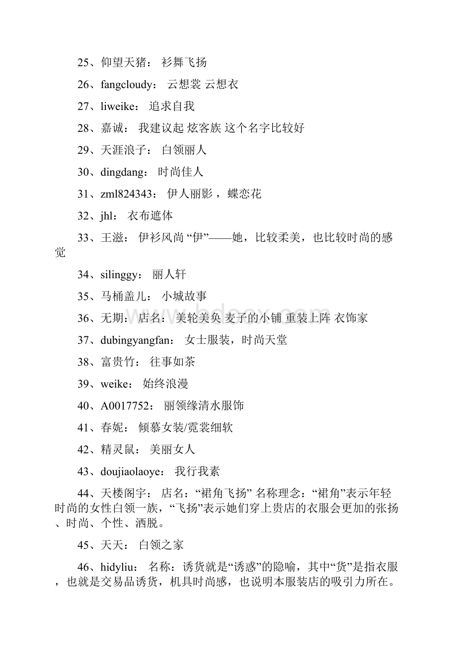 鱼爪网好听的淘宝旺旺会员名名字大全.docx_第3页