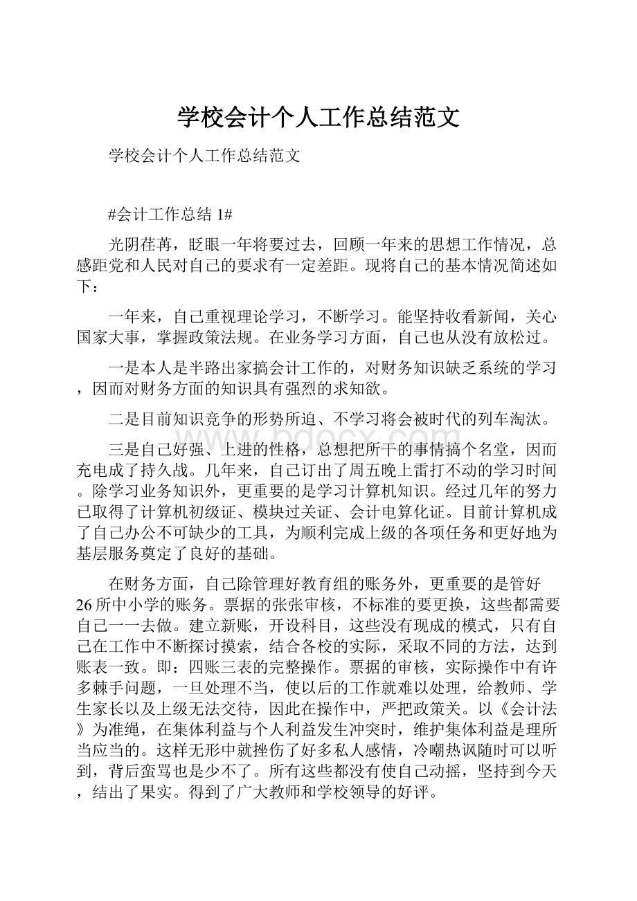 学校会计个人工作总结范文.docx