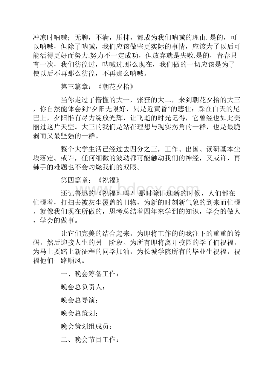 毕业生欢送晚会活动策划方案.docx_第3页