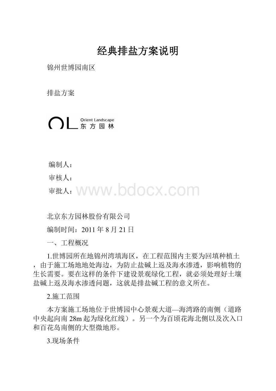 经典排盐方案说明.docx