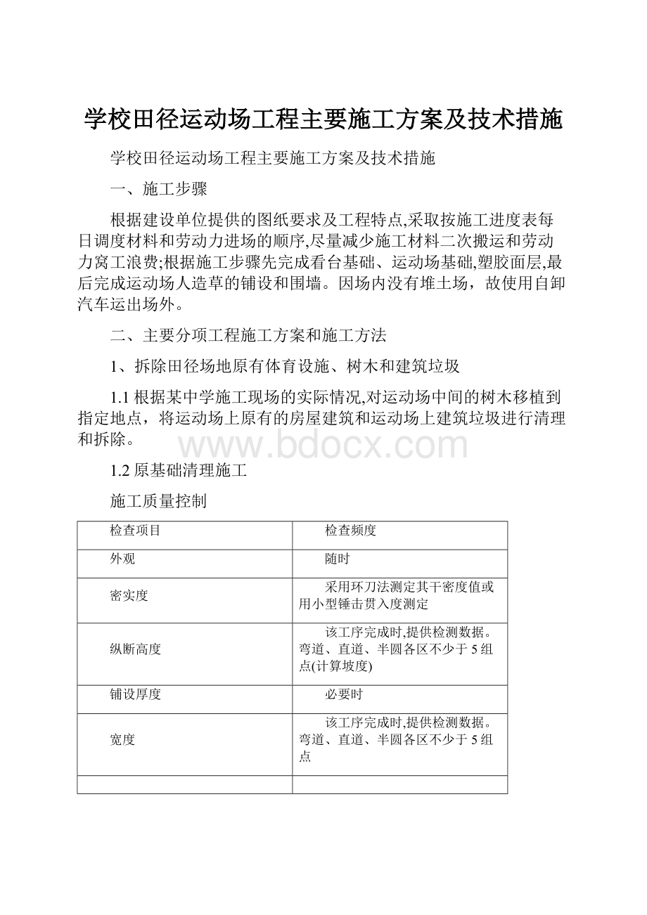 学校田径运动场工程主要施工方案及技术措施.docx