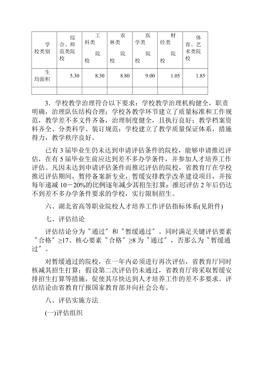 湖北省高等职业院校人才培养工作评估实施细则.docx_第3页