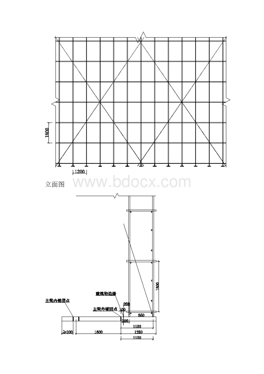 鲁山县医院型钢悬挑脚手架扣件式计算书2.docx_第3页