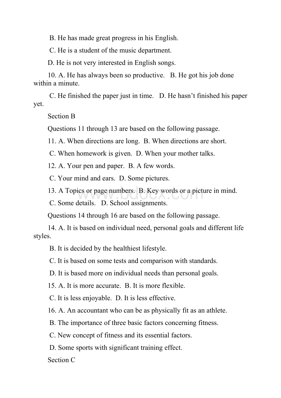 外研版高中英语选修九Module2单元检测题含答案.docx_第2页