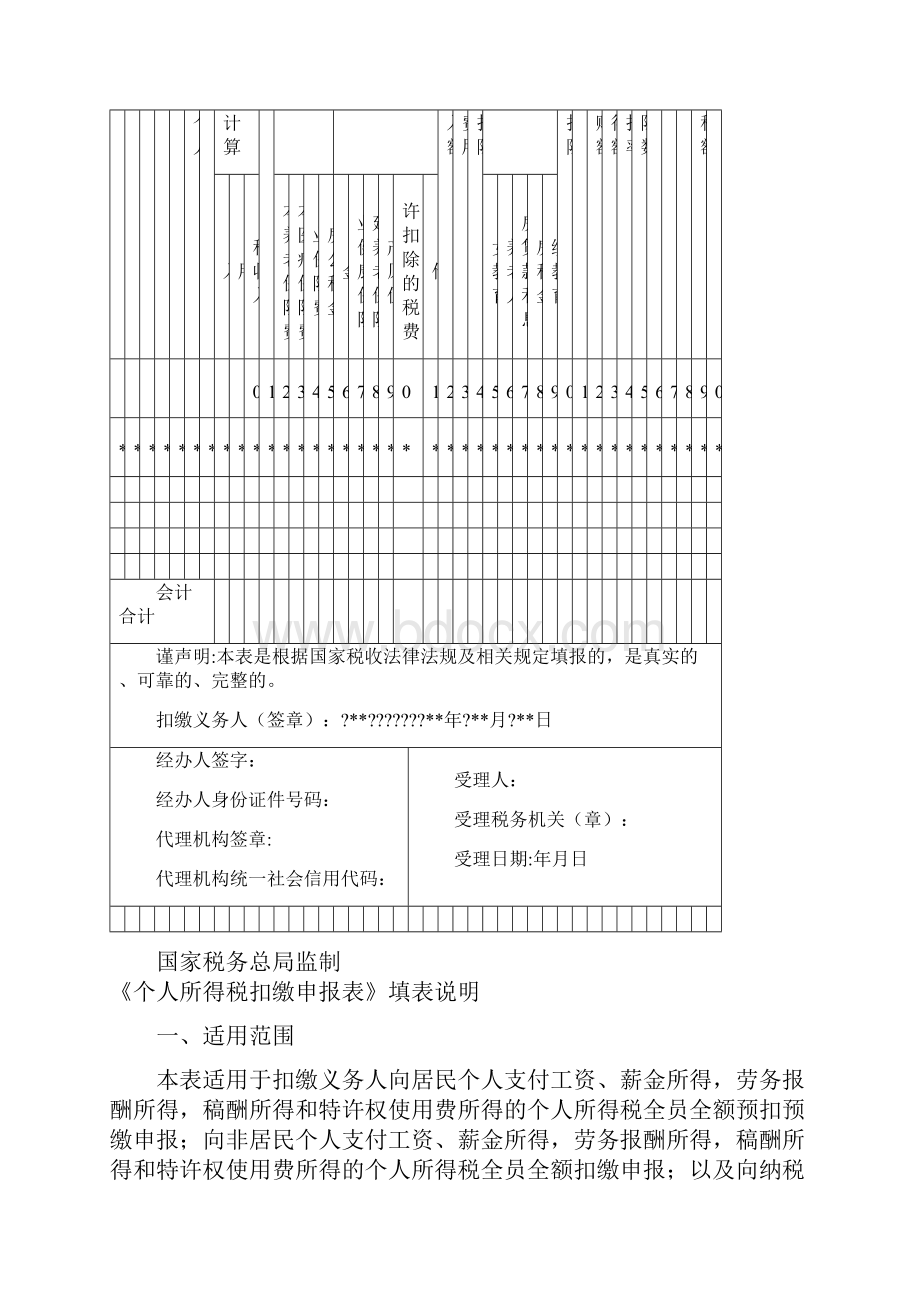 个人所得税扣缴申报表及填写说明.docx_第2页