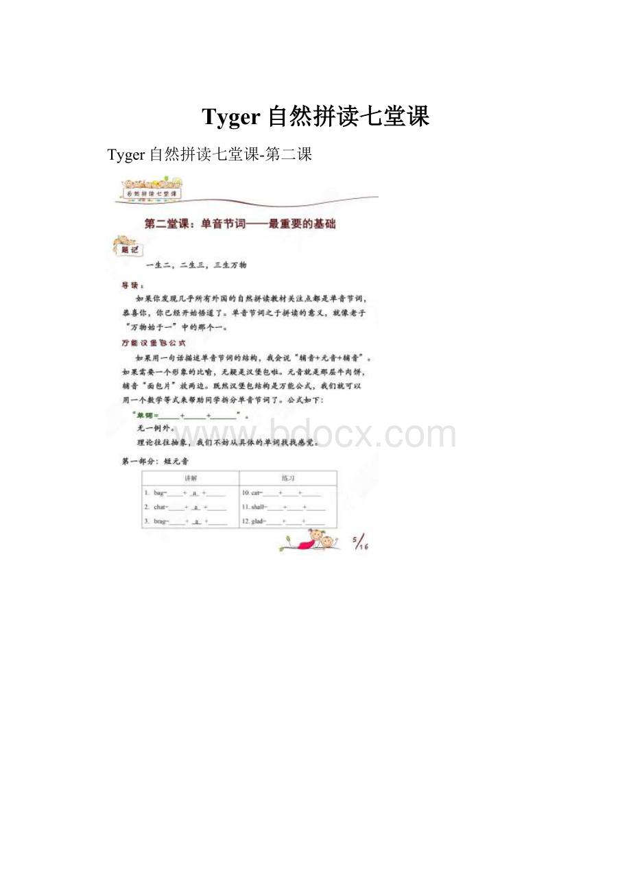 Tyger自然拼读七堂课.docx