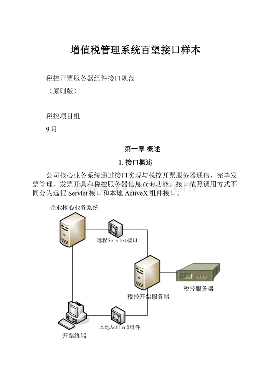 增值税管理系统百望接口样本.docx