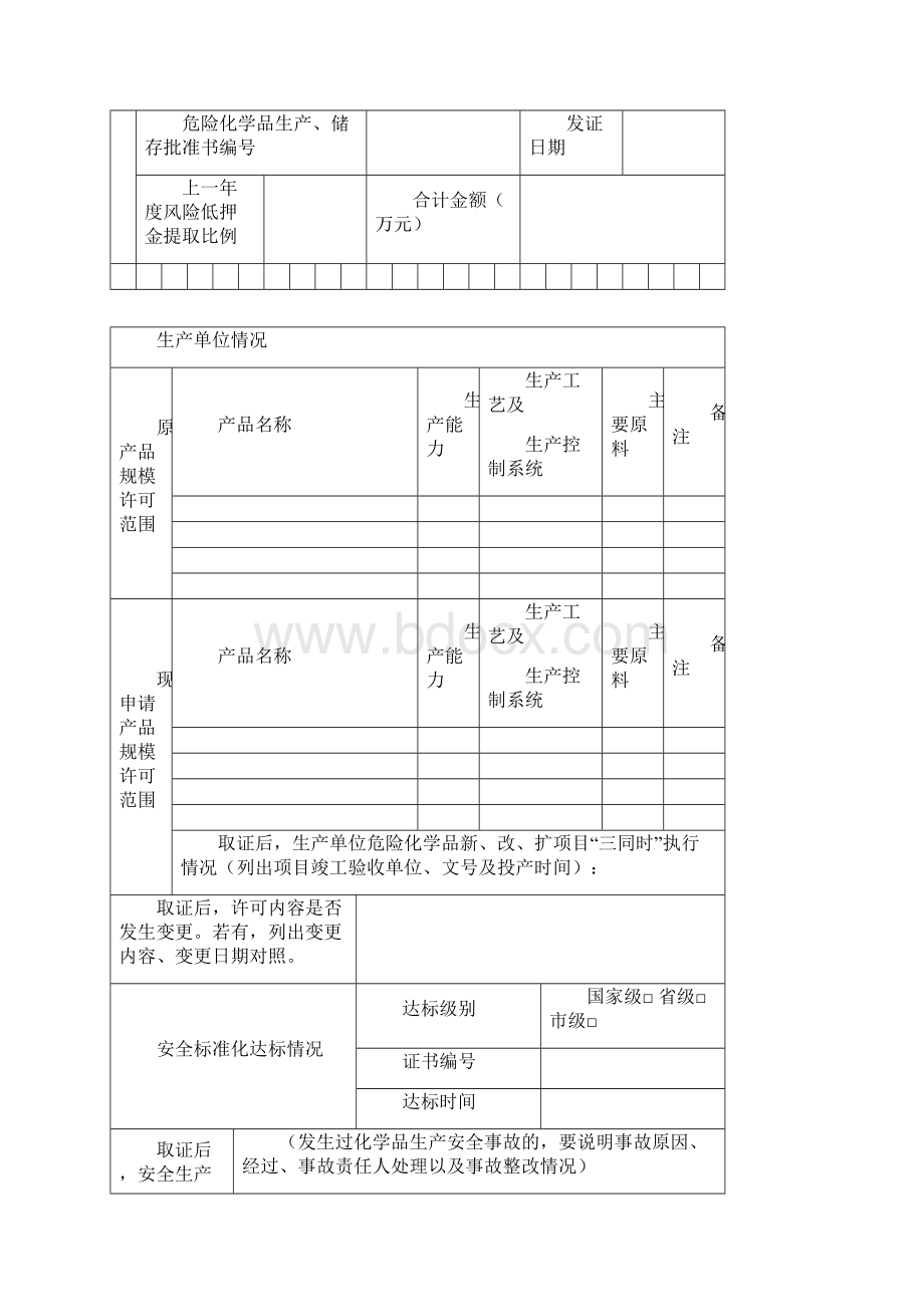 危化品生产许可证换证申请书.docx_第3页