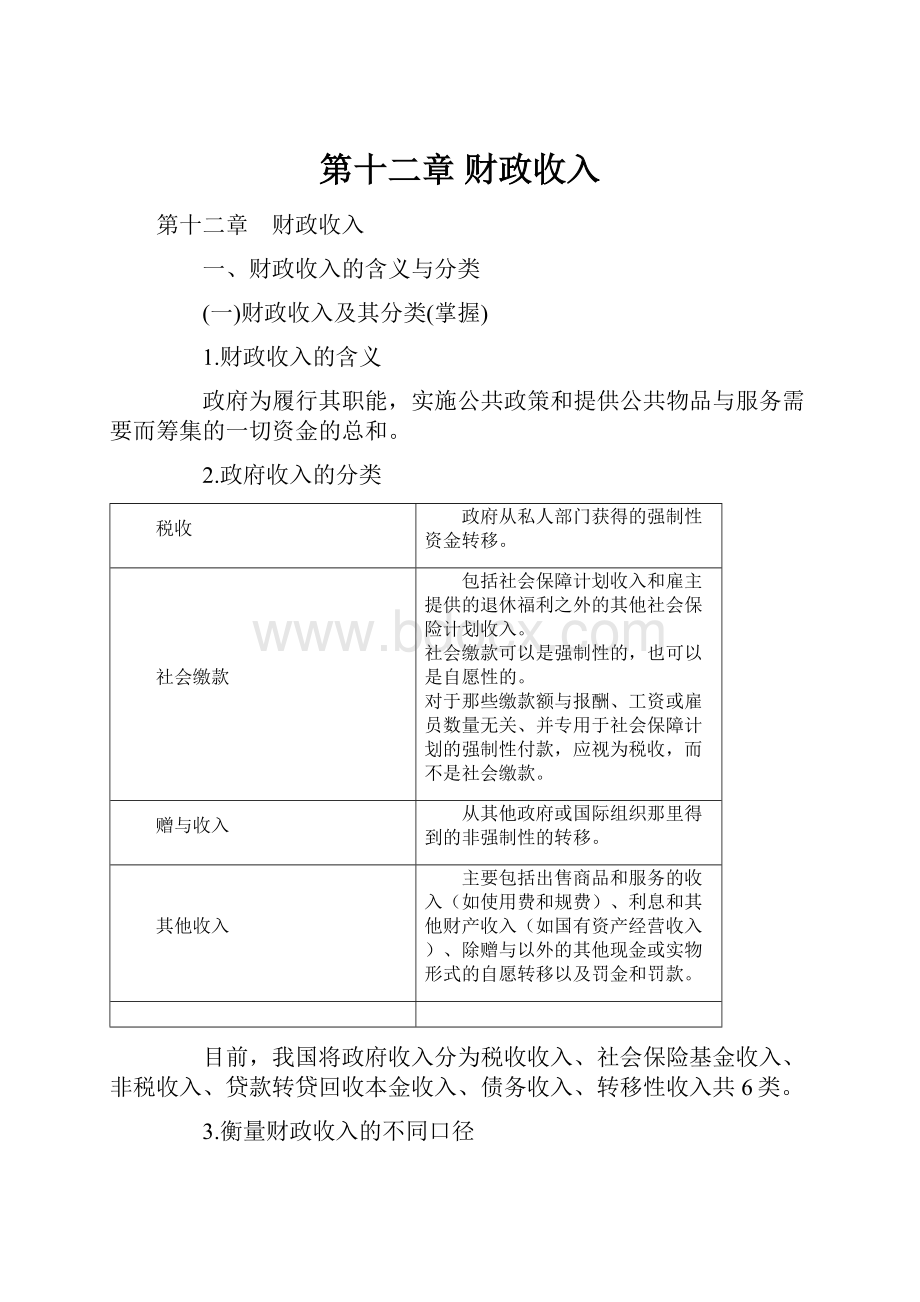 第十二章 财政收入.docx_第1页