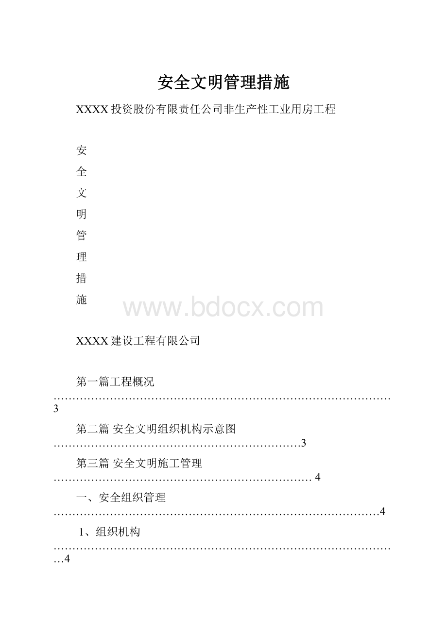 安全文明管理措施.docx