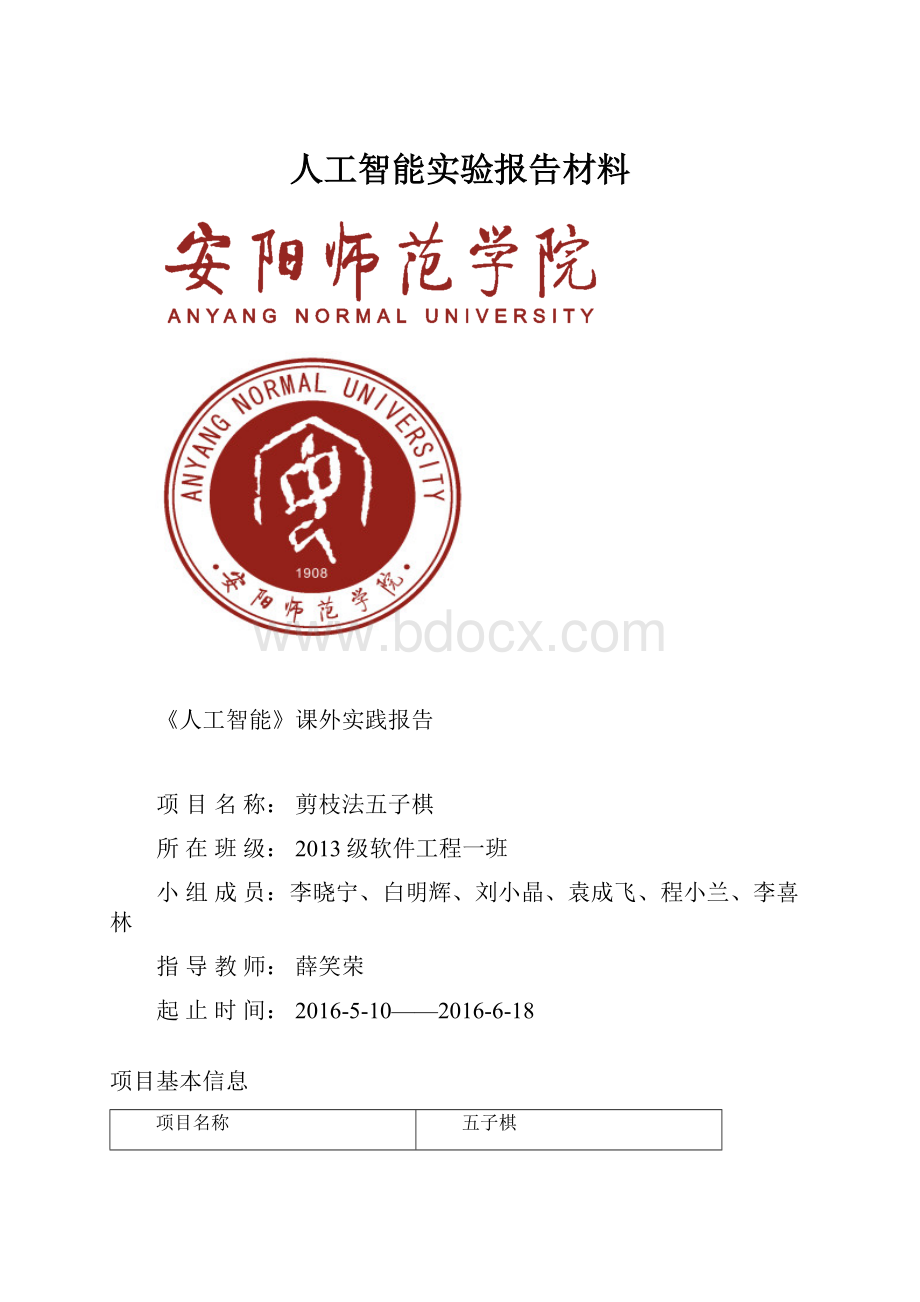 人工智能实验报告材料.docx_第1页