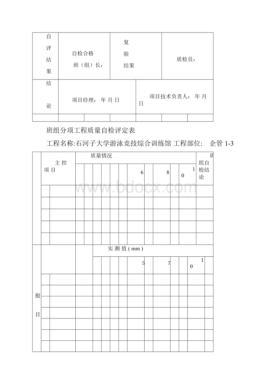 电缆桥架班自检工序交接记录.docx_第2页