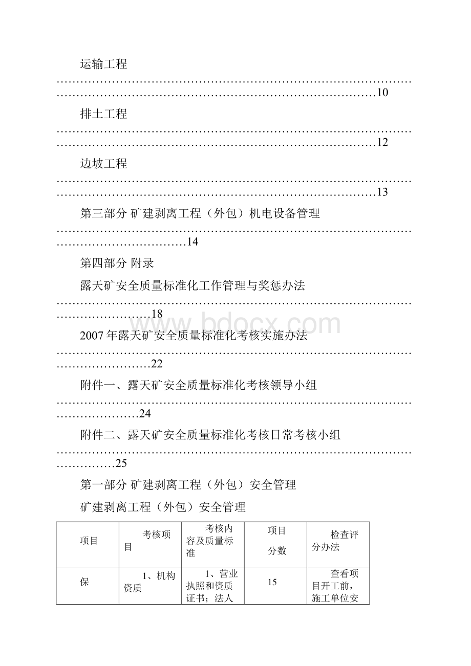 露天煤矿安全管理质量标准化标准及考核评分办法.docx_第2页