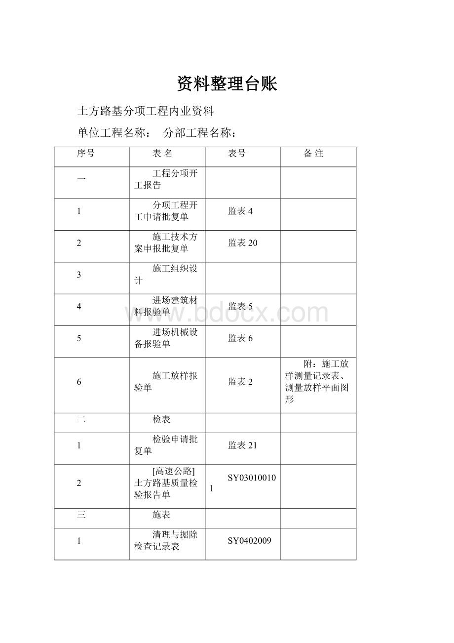 资料整理台账.docx