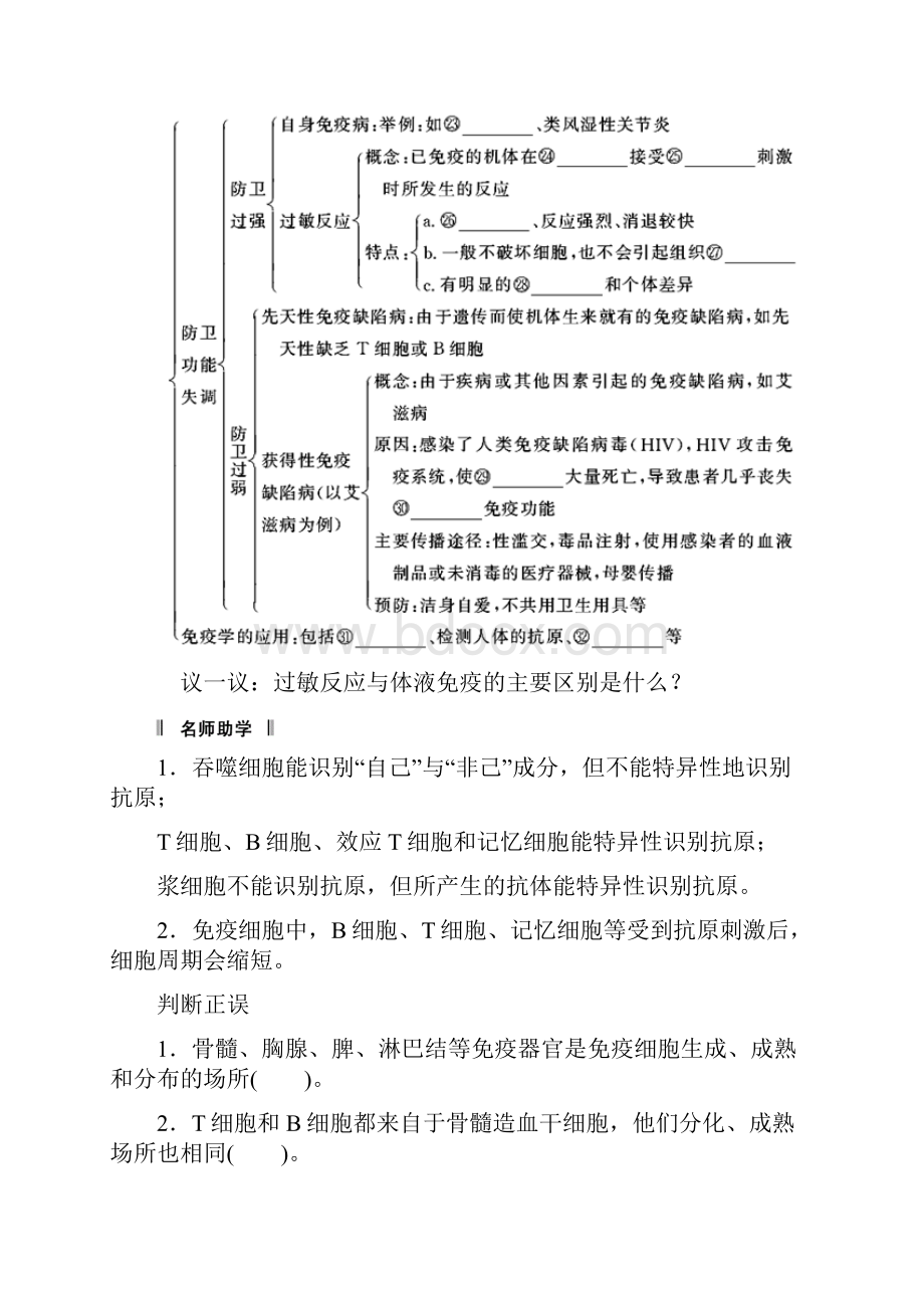 高考生物一轮复习讲义314免疫调节DOC.docx_第2页