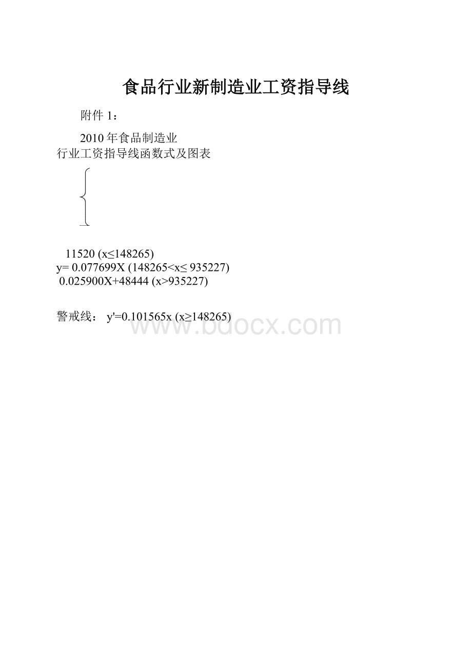 食品行业新制造业工资指导线.docx