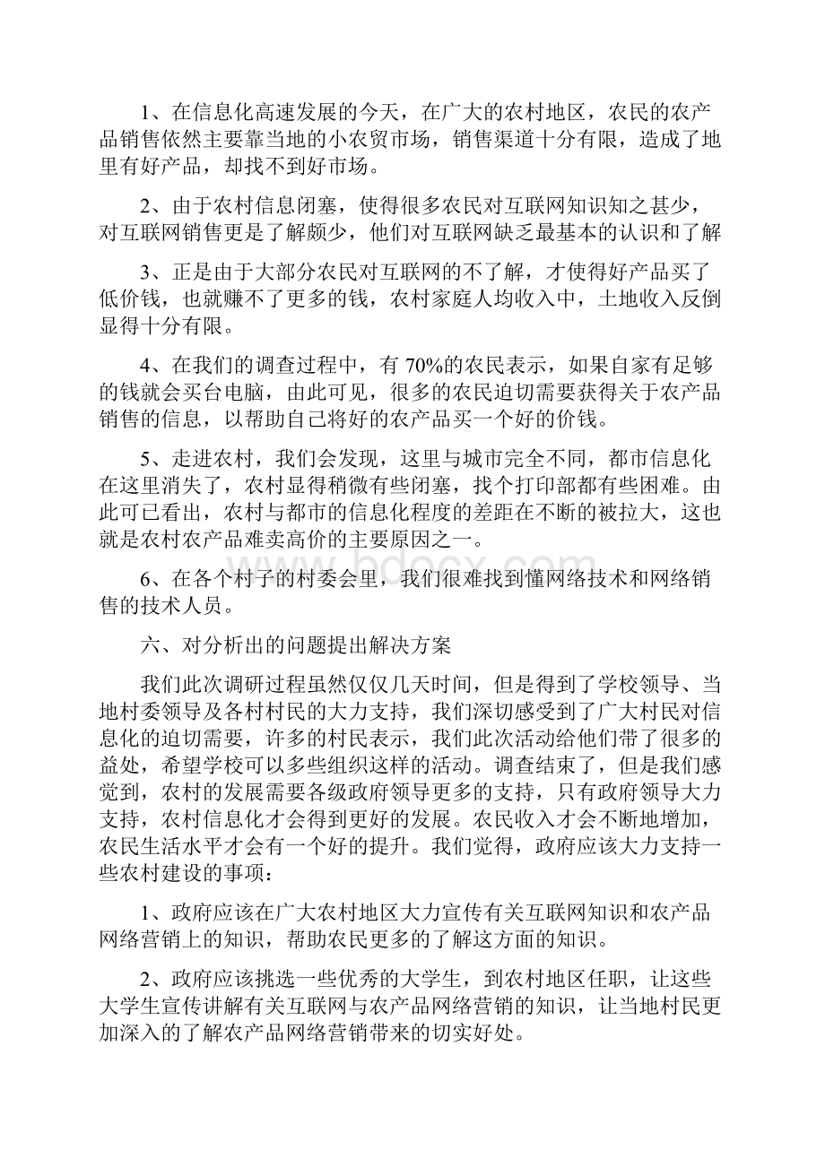 大学生暑假三下乡社会实践报告精选经典范文模板五篇.docx_第3页